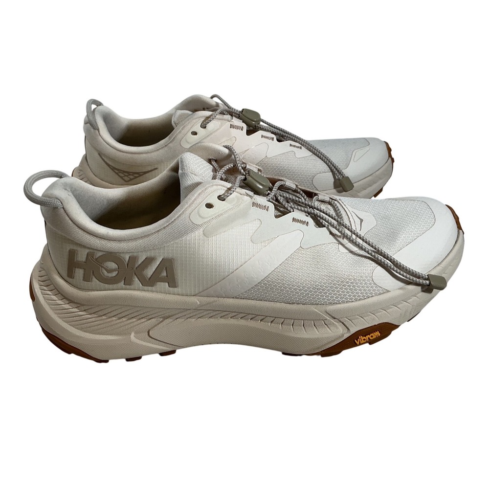 Hoka Transport Eggnog Womens Walking Shoes 1123154 Size 7.5 B Cordura Vibram